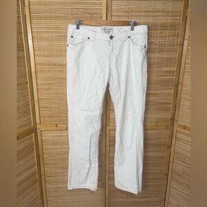 Vintage Y2K Aeropostale off white corduroy low rise pants slacks size 13/14